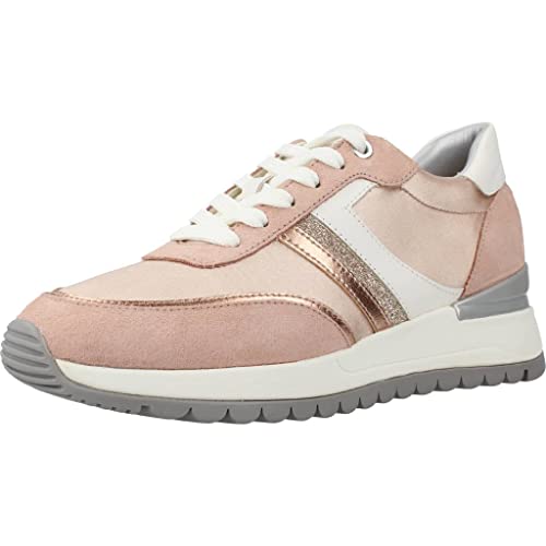 Geox D DESYA Sneaker, Rose Gold/Nude, 40 EU von Geox