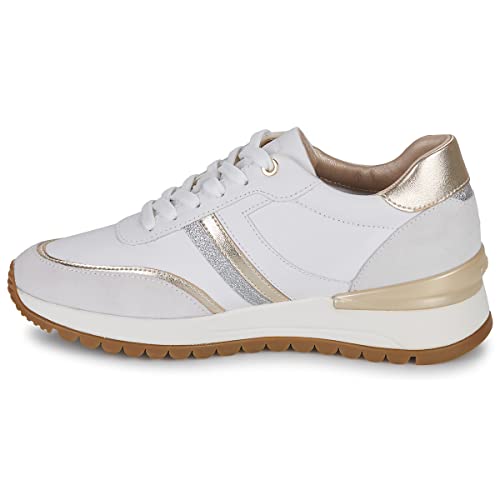 Geox D DESYA Sneaker, White/Off White, 41 EU von Geox