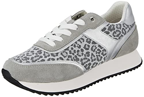 Geox Damen D DORALEA Sneaker, LT Grey, 38 EU von Geox