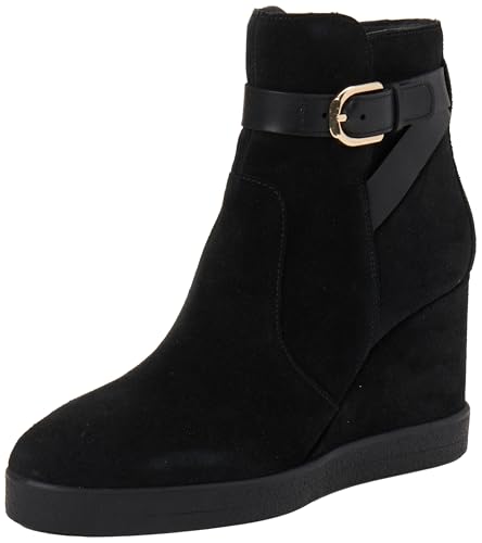 Geox Damen D ELIDEA Wedge A Ankle Boot, Black, 40 EU von Geox