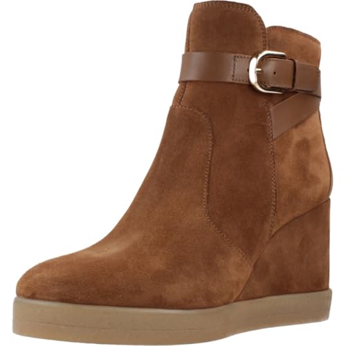 Geox Damen D ELIDEA Wedge A Ankle Boot, DK Camel, 40 EU von Geox