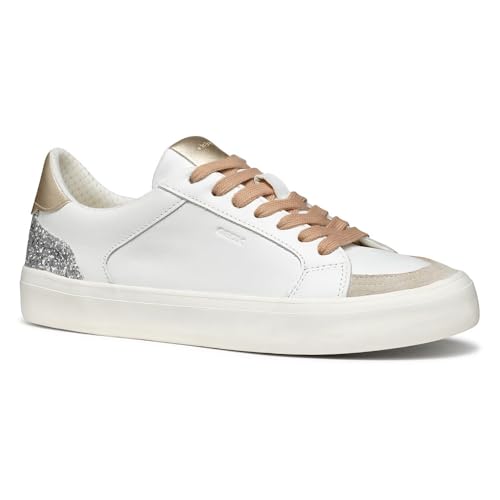 Geox Damen D EMMELENY E Sneaker, White, 36 EU Geox Damen D EMMELENY E Sneaker, White, 36 EU von Geox