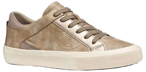Geox Damen D EMMELENY Sneaker, Beige, 40 EU von Geox