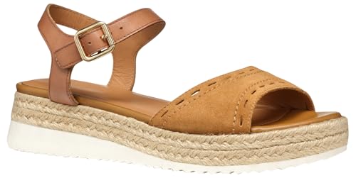 Geox Damen D EOLIE B Flat Sandal, Cognac, 39.5 EU Geox Damen D EOLIE B Flat Sandal, Cognac, 39.5 EU von Geox