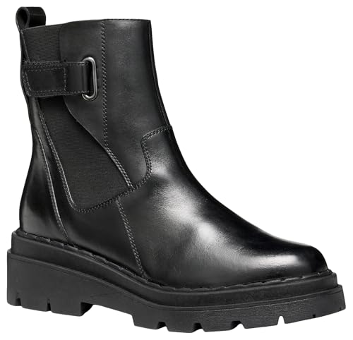 Geox Damen D FELLENY Ankle Boot, Black, 37.5 EU von Geox