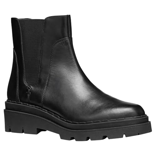 Geox WOMAN D FELLENY BIKER/AMPHIBIANS BOOTS BLACK 37_EU von Geox