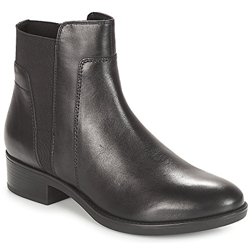Geox Damen D Felicity Stiefeletten, Schwarz, 37.5 EU von Geox