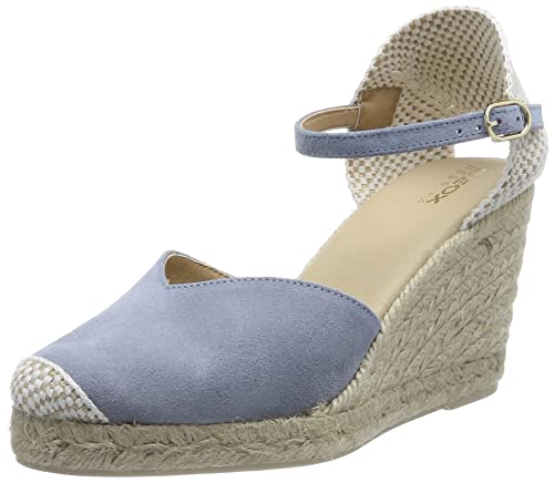 Geox D GELSA Espadrille Wedge Sandal, LT Sky, 40 EU von Geox