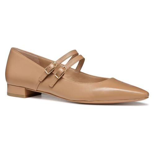 Geox Damen D GISELDA15 C Ballet Flat, Beige, 38.5 EU von Geox