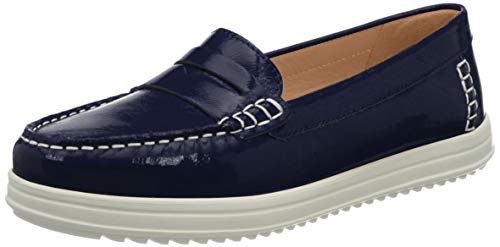 Geox Damen D Genova Moc C Mokassins, Blau, 36 EU von Geox