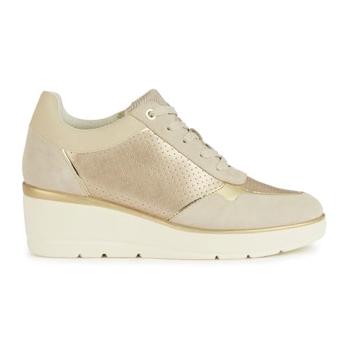 Geox Damen D ILDE A Platform, Champagne/LT Sand, 42 EU von Geox