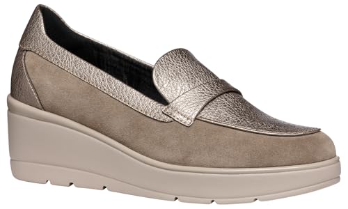 Geox Damen D ILDE B Moccasin, Taupe, 38 EU Geox Damen D ILDE B Moccasin, Taupe, 38 EU von Geox