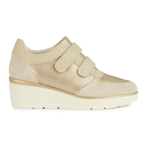 Geox Damen D ILDE B Platform, LT Gold/BEIGE, 37 EU von Geox