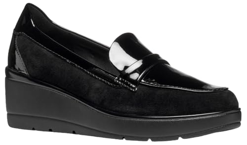 Geox Damen D ILDE Moccasin, Black, 39 EU von Geox