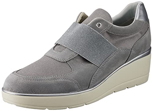 Geox D ILDE Sneaker, Light Grey, 41 EU von Geox