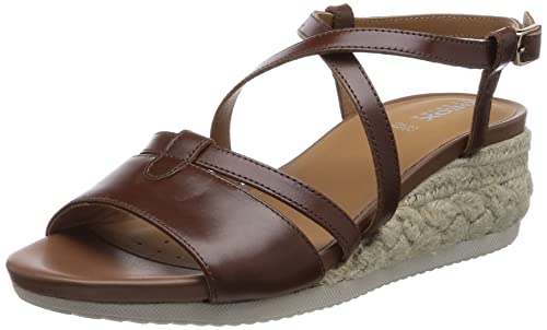 Geox Damen D Ischia Corda Sandalen, Braun (Brown), 37 EU von Geox