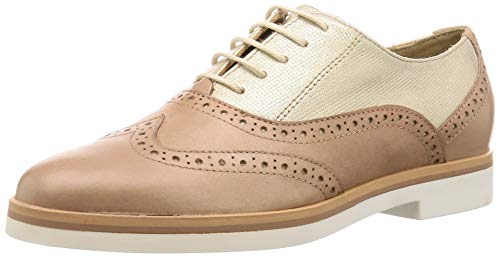 Geox Damen D JANALEE G Oxford, Beige (LT Gold/LT TAUPEC2LH6) von Geox