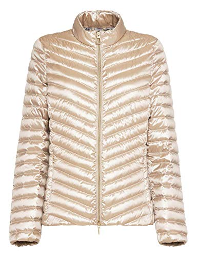 Geox Damen D Jaysen B I Jacke, Beige (Glossy Sand F5210), 48 von Geox