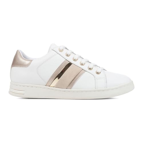Geox Damen D Jaysen E Sneaker, White/LT Gold, 37 EU Geox Damen D Jaysen E Sneaker, White/LT Gold, 37 EU von Geox