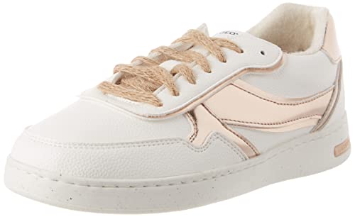 Geox Damen D Jaysen G Sneakers, White Rose Gold, 40 EU von Geox