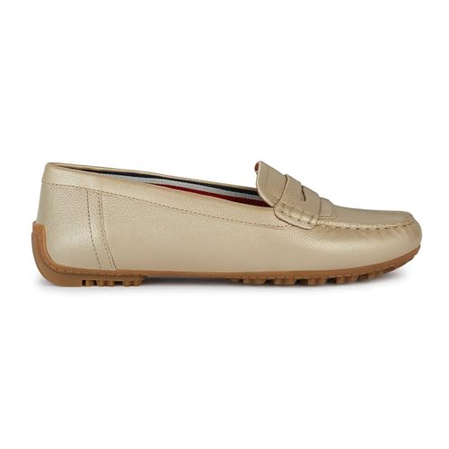 Geox Damen D KOSMOPOLIS + Grip Moccasin, LT Gold, 37 EU von Geox