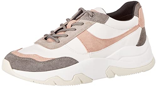 Geox Damen D Kristene Sneakers, Off White Dk Rose, 41 EU von Geox