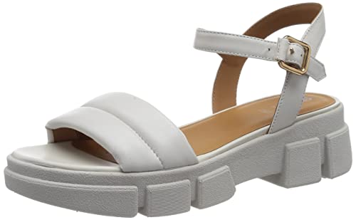 Geox Damen D LISBONA Sandal, Off White, 38 EU von Geox