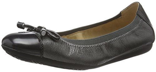 Geox Damen D LOLA 2FIT C Geschlossene Ballerinas, Silber (GUNC1357), 36.5 EU von Geox