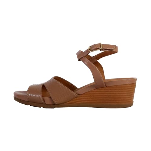 Geox Damen D MARYKARMEN A Wedge Sandal, DK Skin, 37 EU Geox Damen D MARYKARMEN A Wedge Sandal, DK Skin, 37 EU von Geox