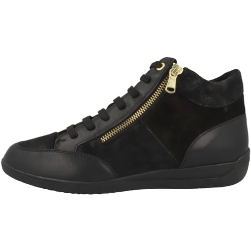 Geox Damen D Myria B Sneaker, Black, 37 EU von Geox