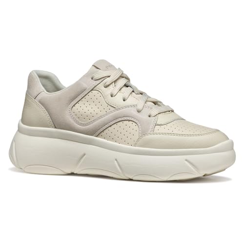 Geox Damen D Nebula 2.0 X B Sneaker, Papyrus, 39 EU von Geox