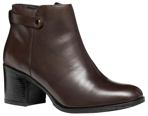 Geox WOMAN D NEW ASHEEL ANKLE BOOTS DK BROWN 36.5_EU von Geox