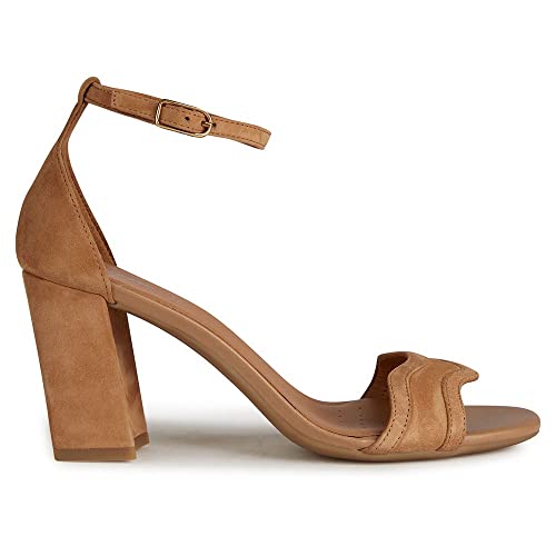 Geox Damen D New ERAKLIA 80 Sandal, Camel, 37 EU von Geox