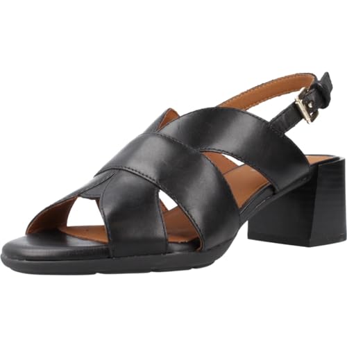 Geox D New MARYKARMEN Sandal, Black, 36 EU von Geox