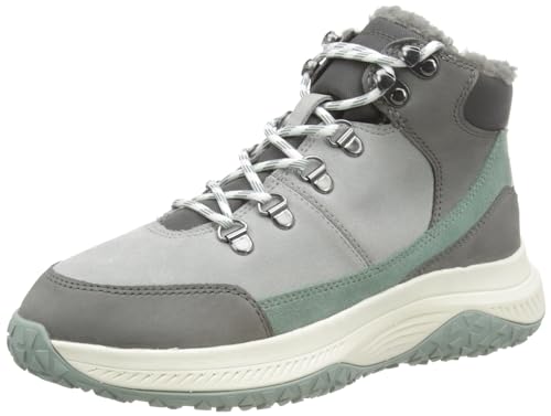 Geox Damen D OLIVIERA + Grip C Sneaker, LT Grey/DK Stone, 37 EU von Geox