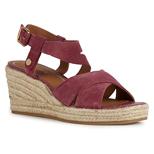 Geox Damen D PANAREA Espadrille Wedge Sandal, Cyclamen, 38 EU von Geox