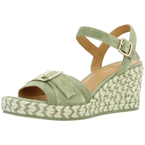 Geox D PANAREA Espadrille Wedge Sandal, Pistachio, 39.5 EU von Geox