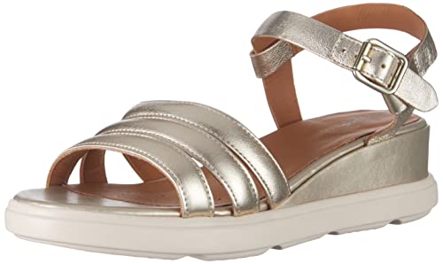 Geox D PISA Sandal, LT Gold, 38.5 EU von Geox