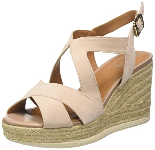 Geox Damen D Ponza Espadrille Wedge Sandal,Nude,39 EU von Geox