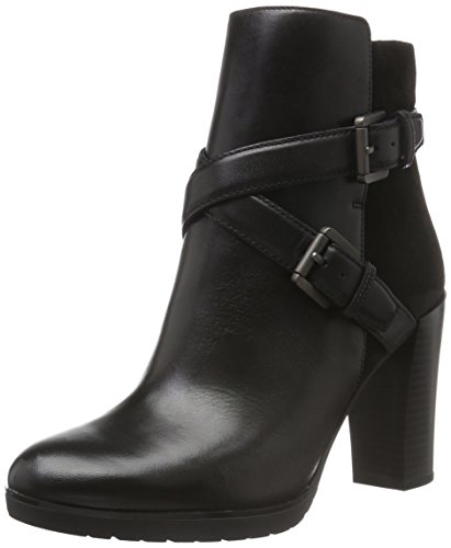 Geox Damen D RAPHAL A Kurzschaft Stiefel, Schwarz (BLACKC9999) von Geox