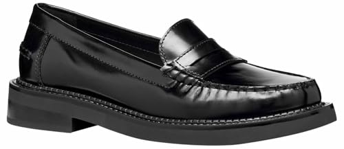 Geox Damen D SERILDA Loafer, Black, 39.5 EU von Geox