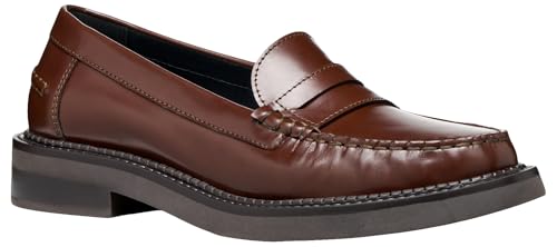Geox Damen D SERILDA Loafer, Brown, 37 EU von Geox