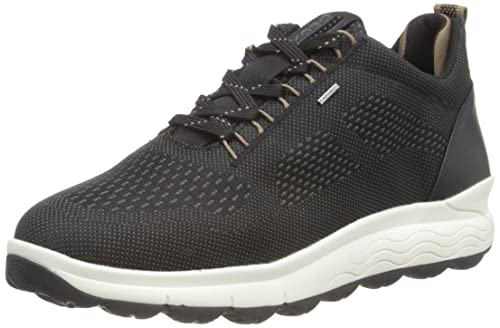 Geox Damen D Spherica 4x4 B Abx Sneakers, Black Dk Beige, 39 EU von Geox