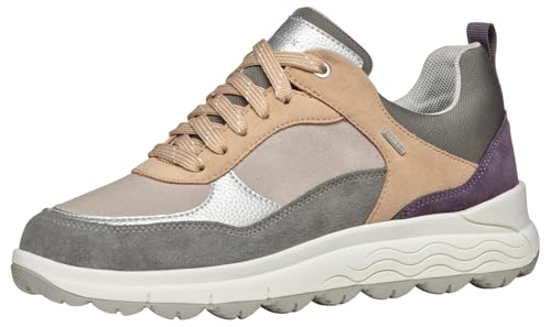 Geox Damen D SPHERICA 4X4 B ABX Sneaker, DK Grey/DK Purple, 38 EU Geox Damen D SPHERICA 4X4 B ABX Sneaker, DK Grey/DK Purple, 38 EU von Geox