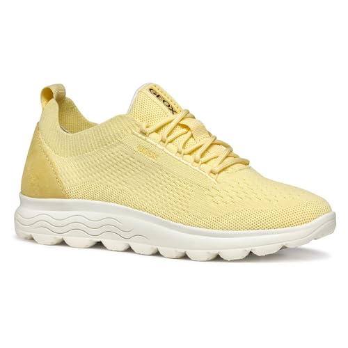 Geox Damen D SPHERICA A Sneaker, Lt Yellow, 38 EU Geox Damen D SPHERICA A Sneaker, Lt Yellow, 38 EU von Geox