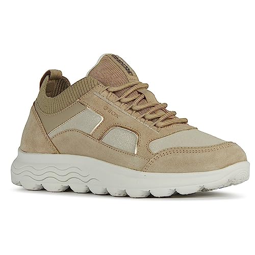 Geox Damen D SPHERICA C Sneaker, Sand, 37 EU von Geox