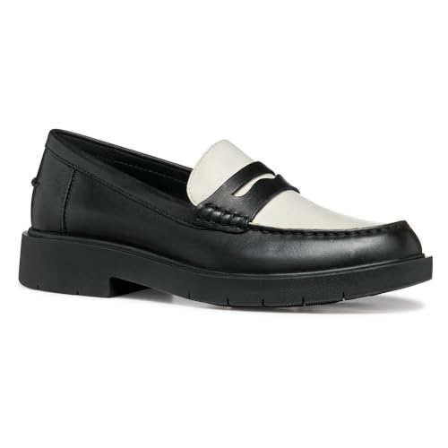 Geox Damen D SPHERICA EC1 A Loafer, Black/Lt Sand, 40 EU Geox Damen D SPHERICA EC1 A Loafer, Black/Lt Sand, 40 EU von Geox