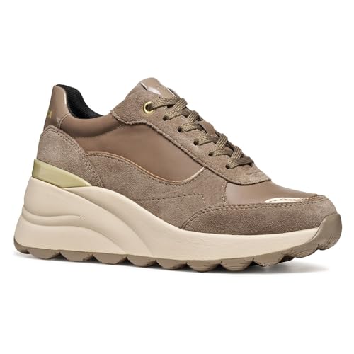 Geox Damen D SPHERICA EC13 Sneaker, Beige, 38 EU Geox Damen D SPHERICA EC13 Sneaker, Beige, 38 EU von Geox