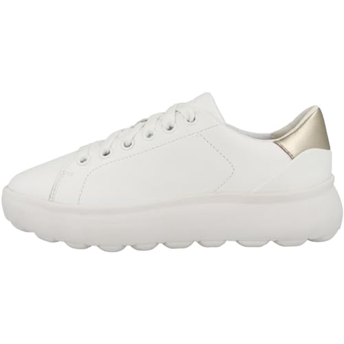 Geox Damen D SPHERICA EC4.1 B Sneaker, White/Gold, 35 EU Geox Damen D SPHERICA EC4.1 B Sneaker, White/Gold, 35 EU von Geox