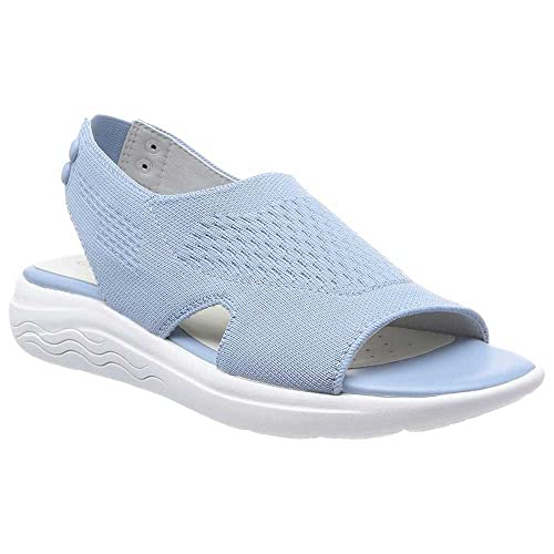Geox Damen D SPHERICA EC5 Sandal, LT Sky, 38 EU Geox Damen D SPHERICA EC5 Sandal, LT Sky, 38 EU von Geox